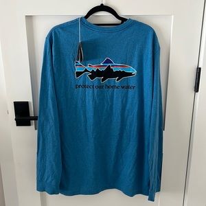 Patagonia Men’s Home Water Trout L/S Tee - Large